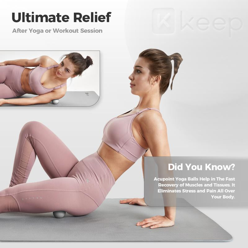 KEEP Fascia Ball, Ideal for Yoga, Deep Tissue Massage, Trigger Point Therapy and Myofascial Release Physical Therapy Equipment