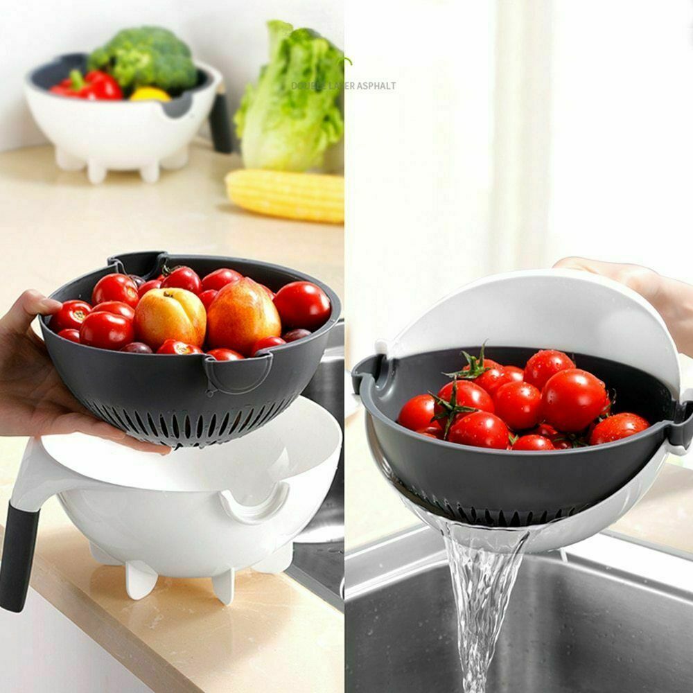 Vegetable Cutter With Drain Basket | TRENDESSENTIAL