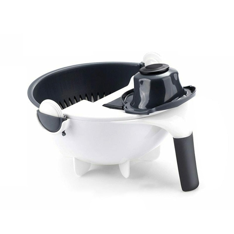 Vegetable Cutter With Drain Basket | TRENDESSENTIAL
